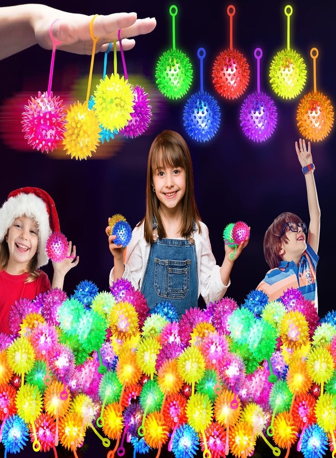 SHQDD 12 PCS Light up Ball, Bouncy Balls for Kids, Balls for Toddlers 1-3, 2.2inch Sensory Stress Ball, Flashing Squeaky for Valentines Party Favors, Classroom Prizes, Prizes for Kids, Student Gifts - Image 2